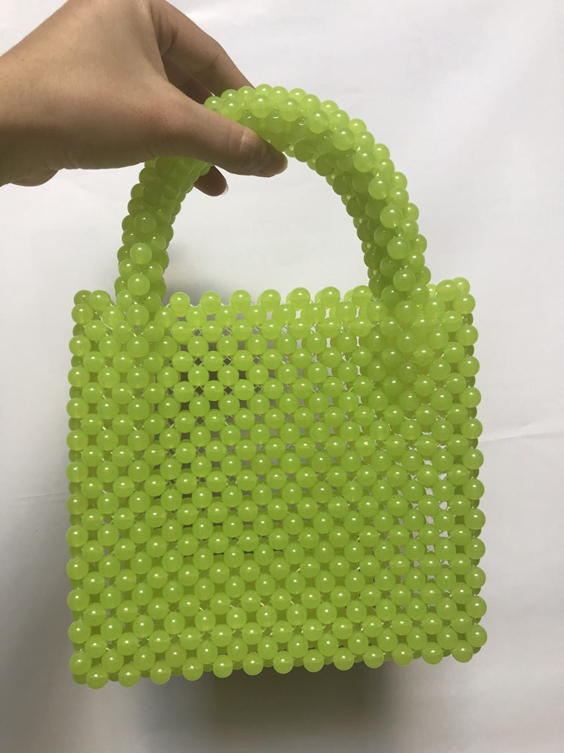 hand woven beaded handbag dinner bag small square bag