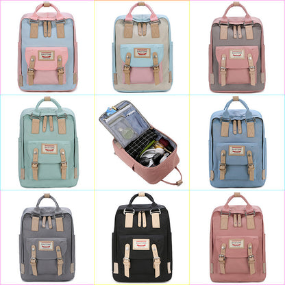 womens korean style canvas schoolbag