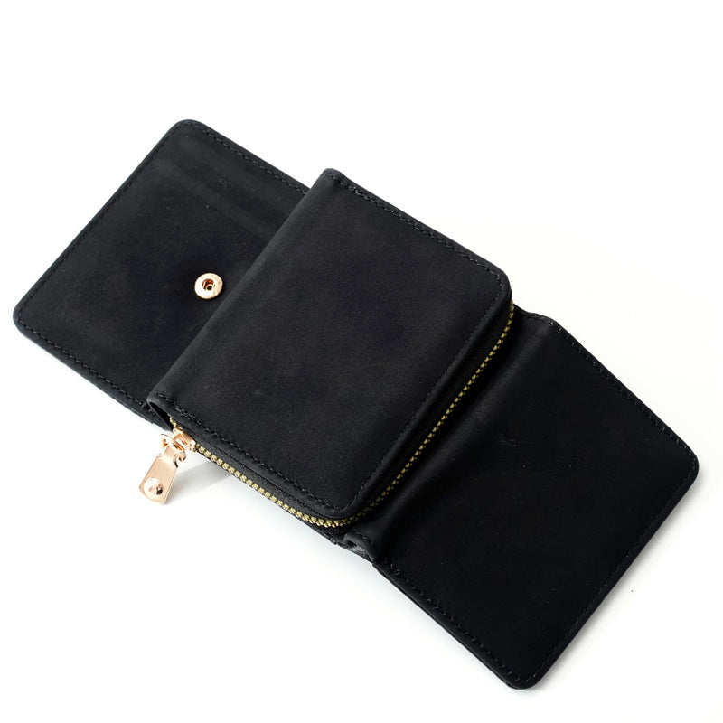 womens simple fashion personality frosted wallet