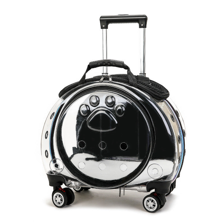 small-pet-trolley-bag-portable-dog-diaper-bag-transparent-shoulders-cat-bag-space-capsule