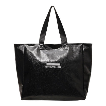 large capacity tote bag women fashion versatile solid shoulder bags waterproof designer luxury handbag trend personalized travel bag