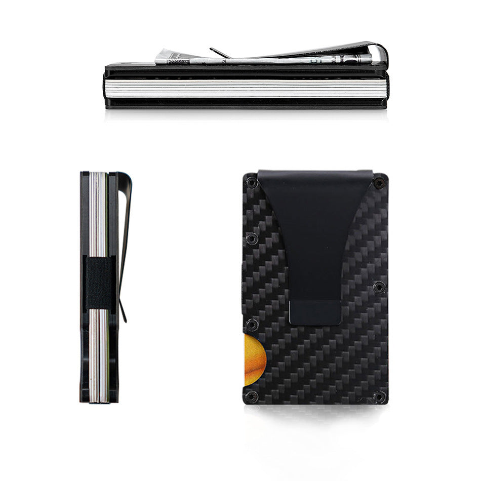 carbon fiber card package mens simplicity wallet