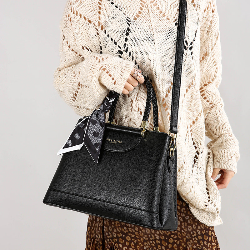 Retro High-end Large-capacity Light-luxury Womens Crossbody Tote Bag