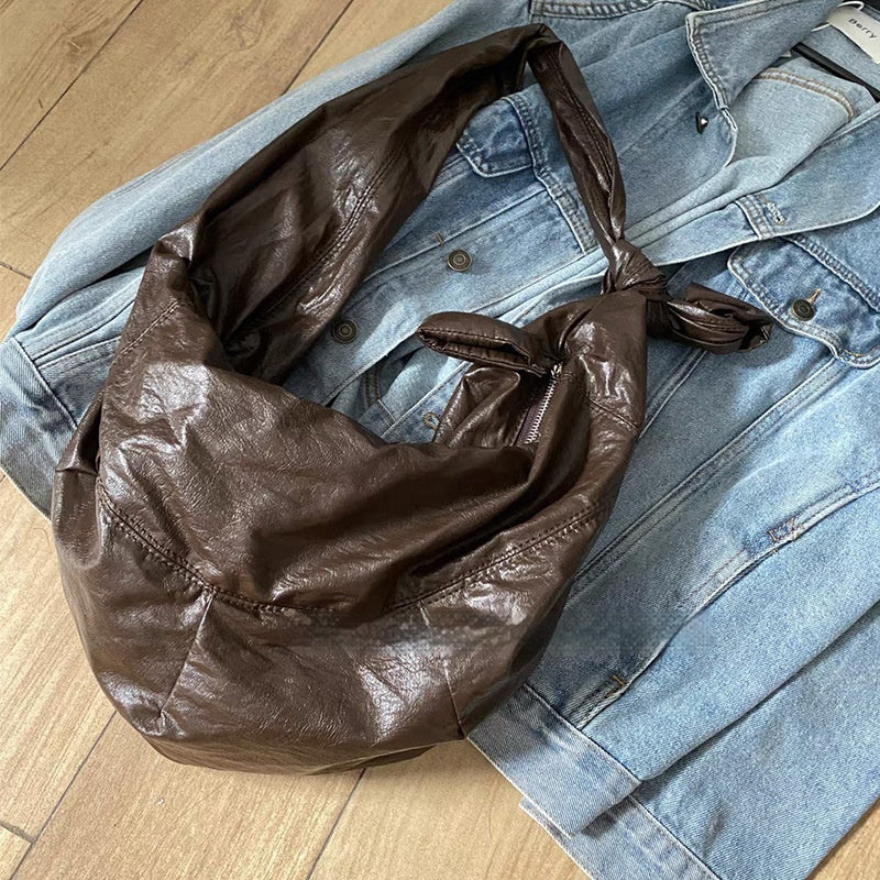 dumpling retro lazy shoulder messenger bag