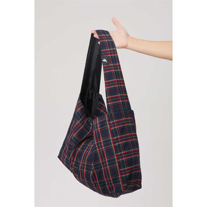 Retro Plaid Portable Large Capacity Shoulder Bag