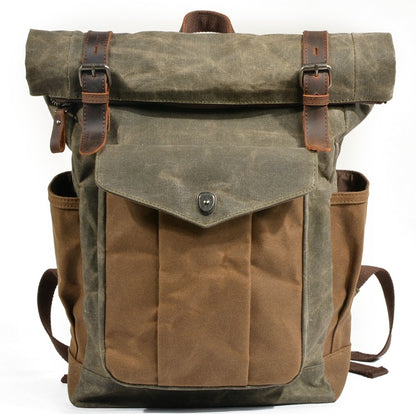 oil wax canvas mountaineering bag