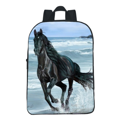 12 inch digital printing animal horse backpack