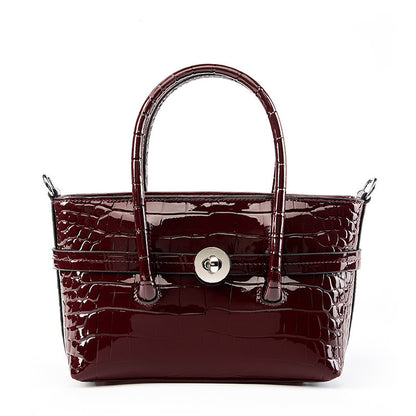 fashionable genuine leather high grade handbag