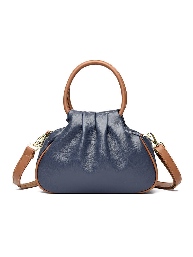 Large-capacity Pleated Crossbody Shoulder Bag For Women