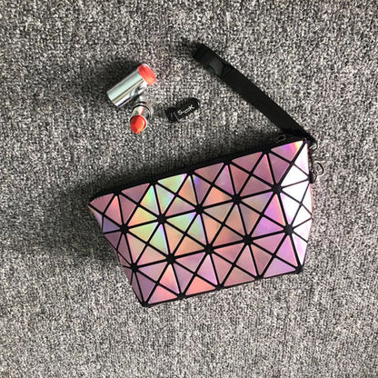 laser geometry cosmetic bag