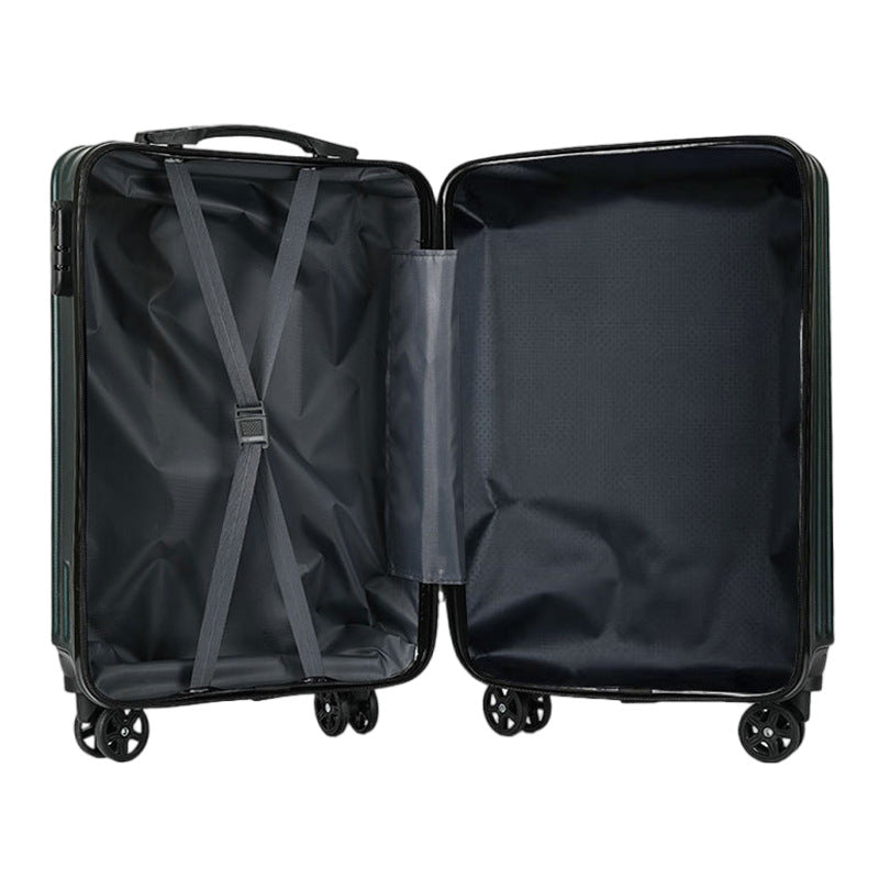 20-inch Large Capacity Student Suitcase Business Striped Trolley Case