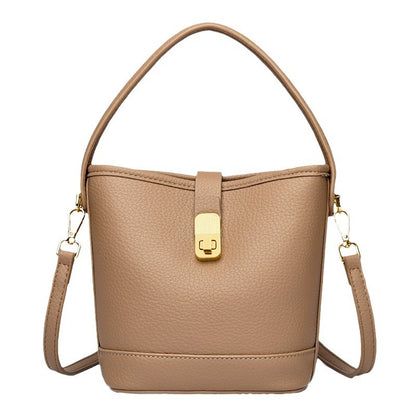 Fashionable Minimalist Multi-layer Single Shoulder Bag Niche Versatile Soft Leather