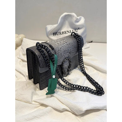 High-fashion Underarm Light-luxury Crossbody And Shoulder New Design Small Square Bag