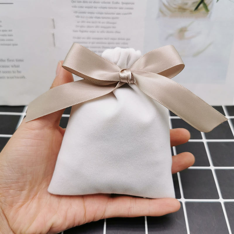 white cosmetic bag jewelry bag jewelry packaging small bag