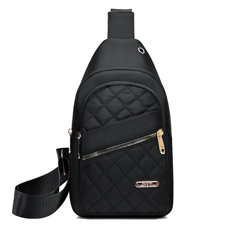 nylon chest bag womens fashion rhombus crossbody bag