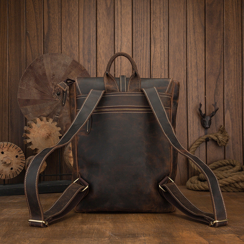 cowhide backpack