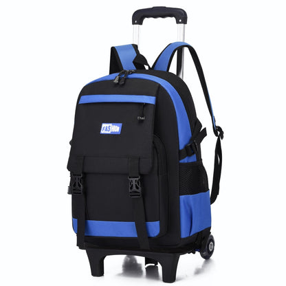 leisure primary school student large capacity pull rod backpack