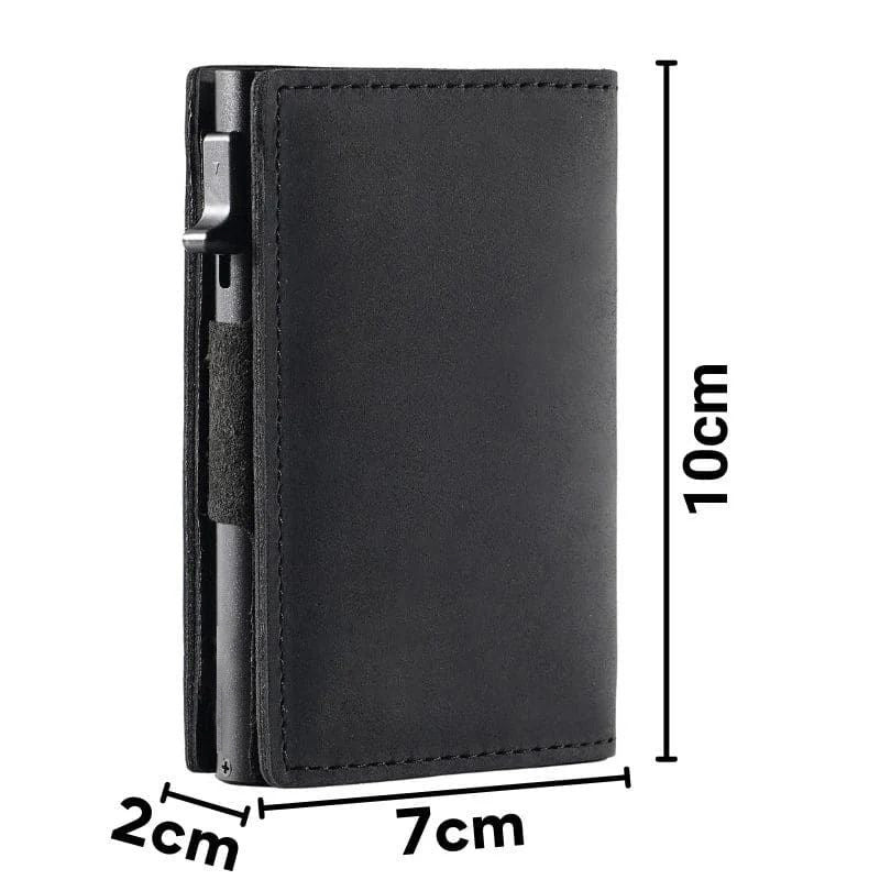 mens ultra thin rfid anti theft metal card sleeve