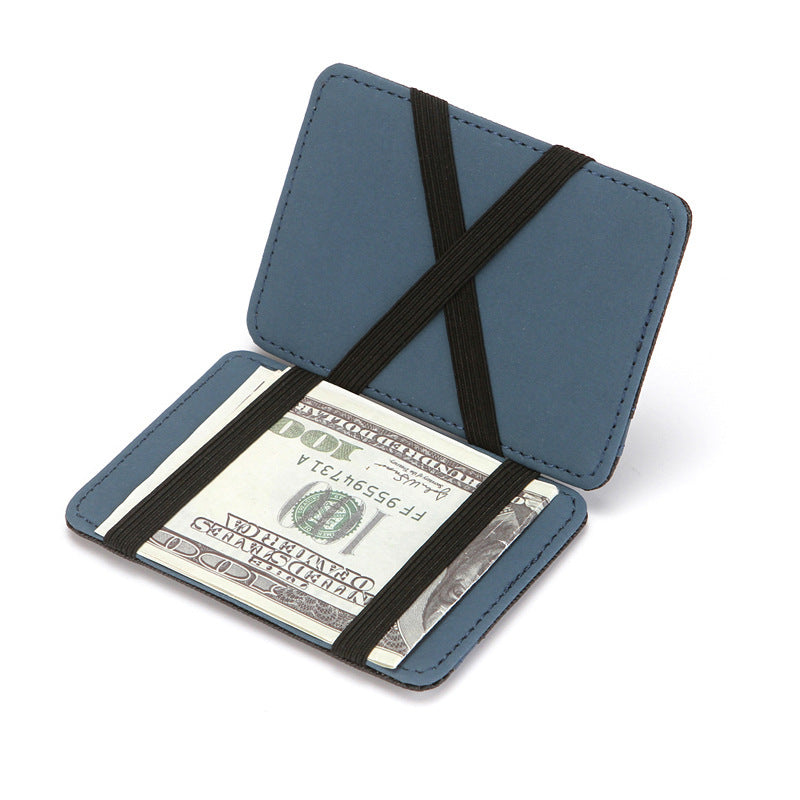 mens cross pattern flip large bill money clip