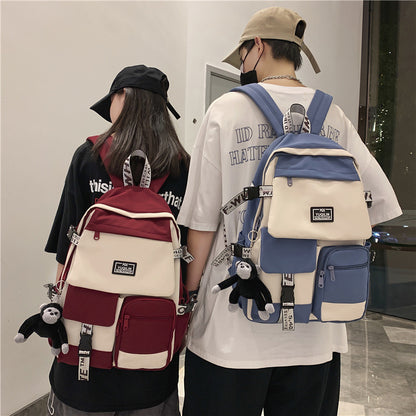 junior high school college students backpack