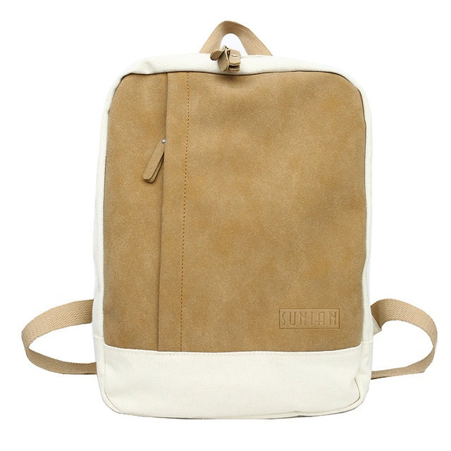 trendy student canvas backpack