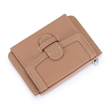 fashion ultra thin multifunctional leather multiple card slots wallet