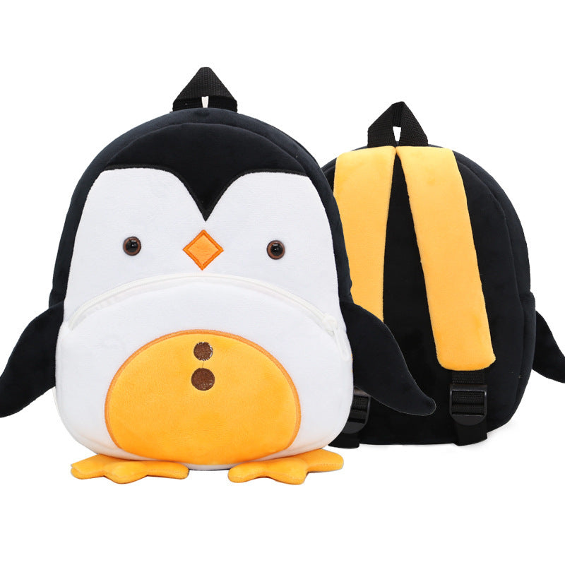 cute plush backpacks kindergarten cartoon school bags children animal toys bag