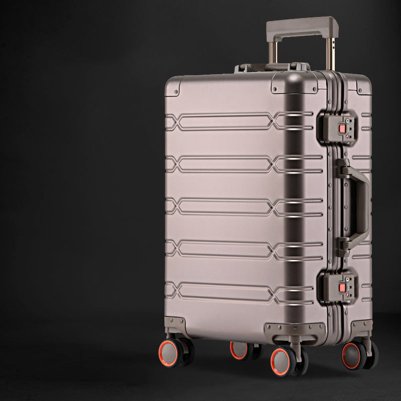 aluminum magnesium alloy trolley case universal wheel