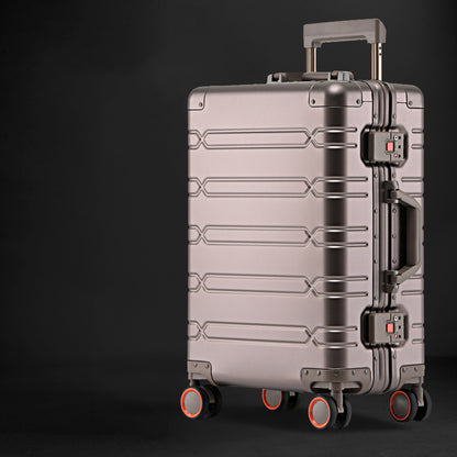 aluminum magnesium alloy trolley case universal wheel