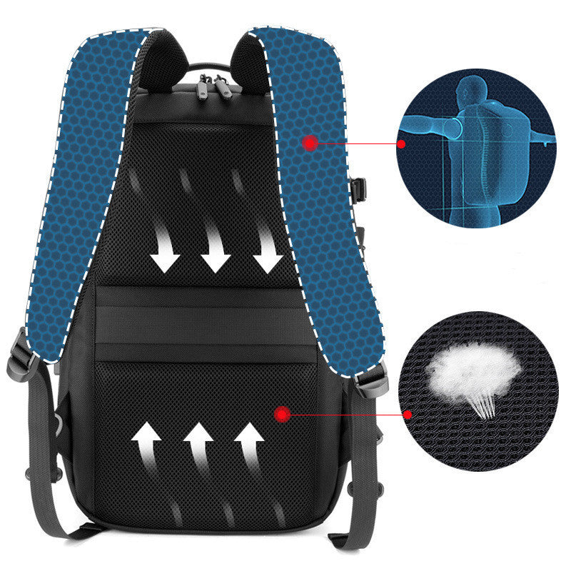 detachable multi functional large capacity backpack waterproofbusiness and leisure dual use