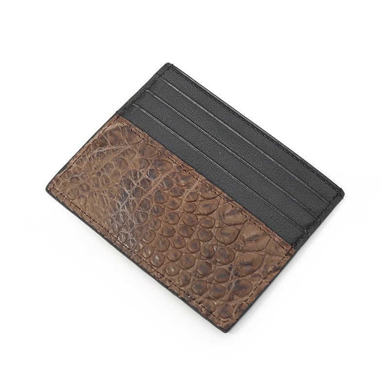 multiple card slots genuine leather ultra thin card holder wallet