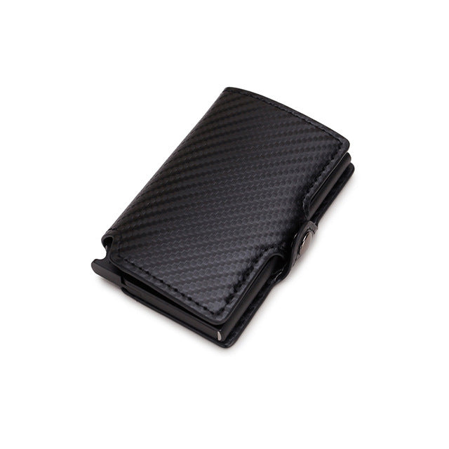 double box metal automatic card bag wallet aluminum alloy