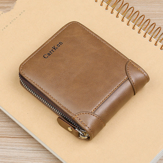 retro mens horizontal multifunctional card holder