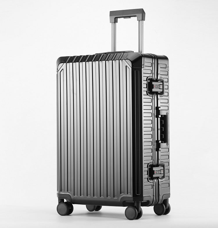 all aluminum magnesium alloy trolley case business luggage