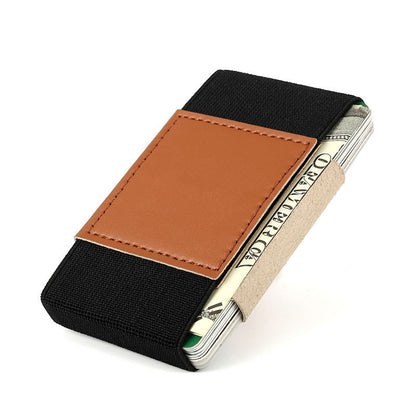 minimalist ultra thin wallet credit card case elastic band