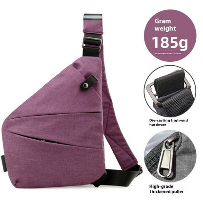 mens nylon lightweight simple large capacity crossbody bag