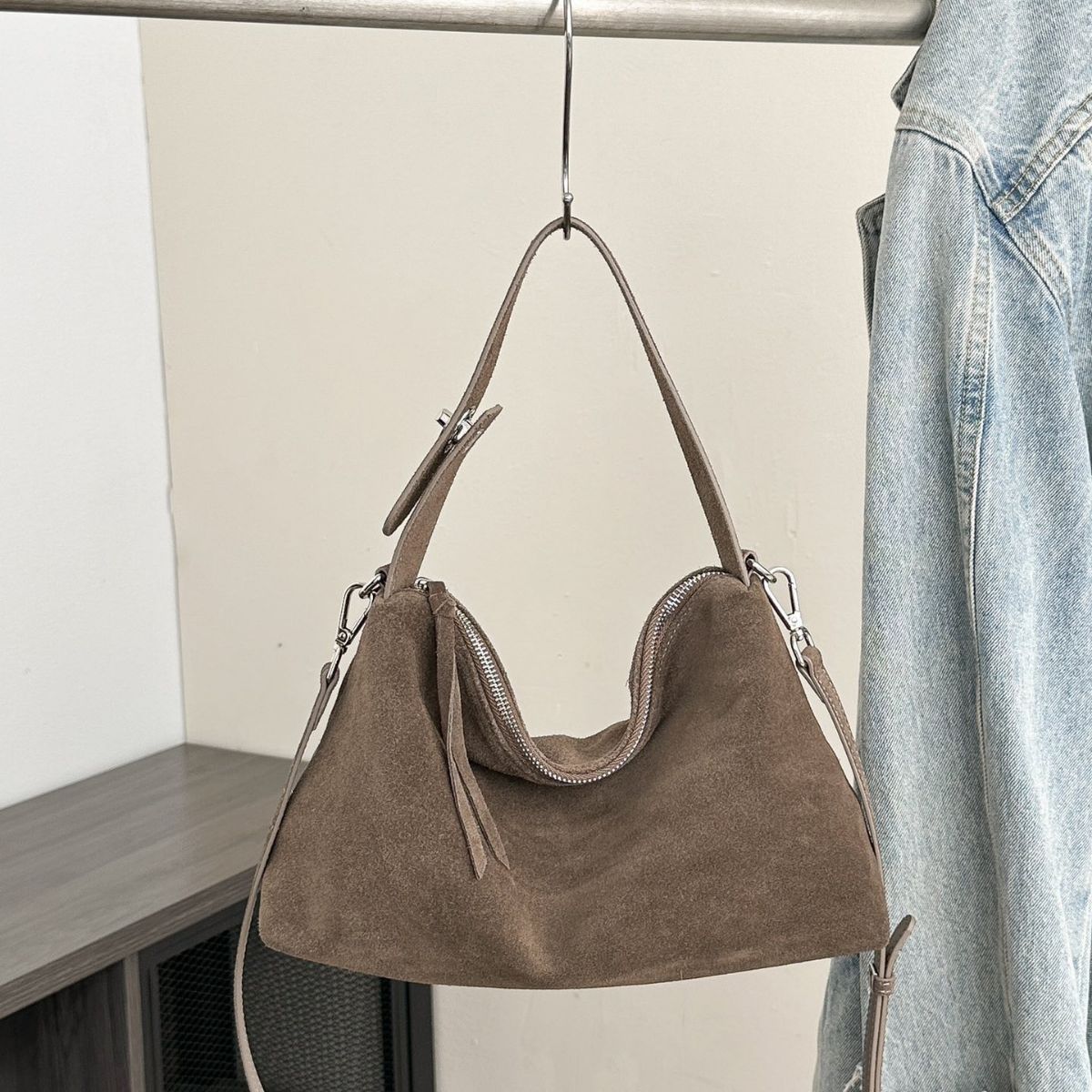 korean fashion simple large capacity crossbody bag