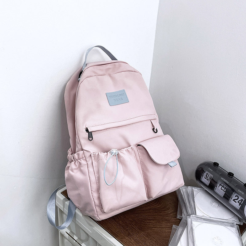 nylon backpack school bag junior high school student bags