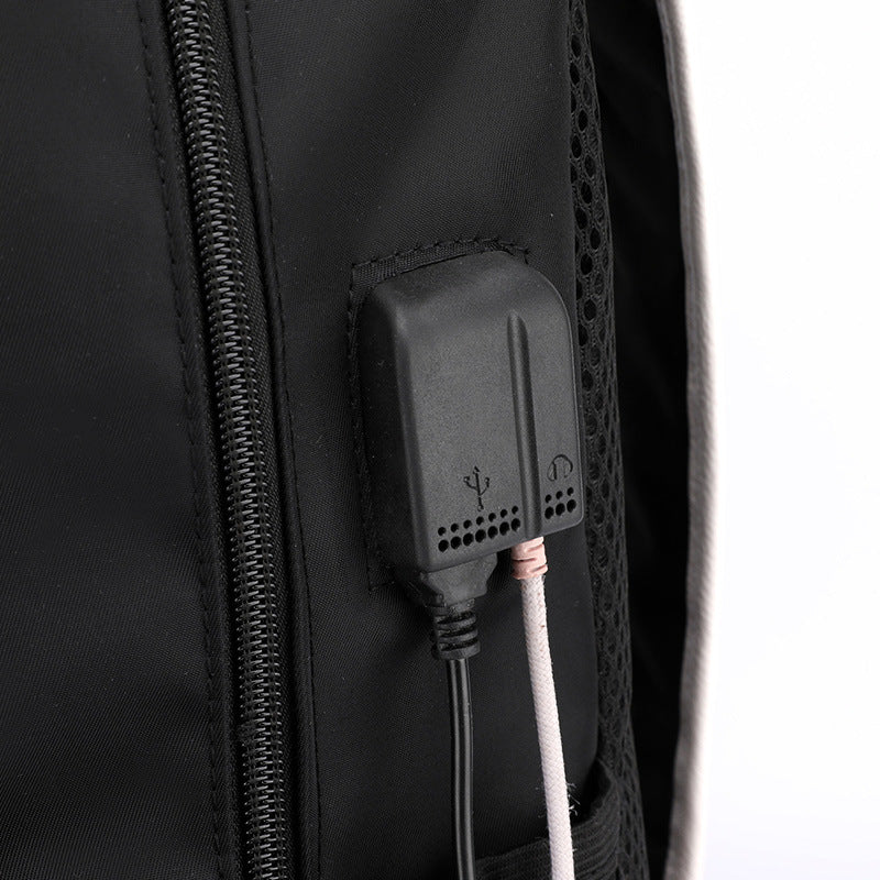 luminous usb rechargeable backpack student nylon