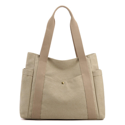 Shoulder Bag Female Bag Large Capacity Multi-pocket Fabric Bag