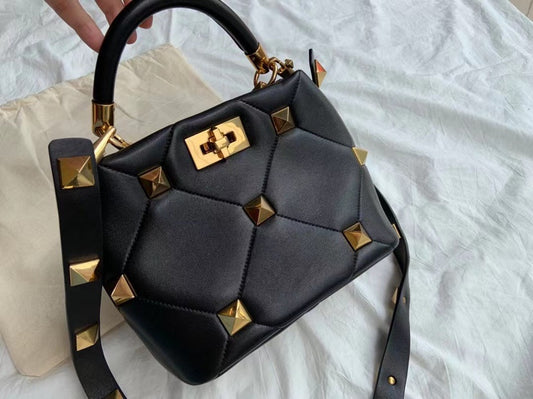 womens bag new high end personality rivet bag