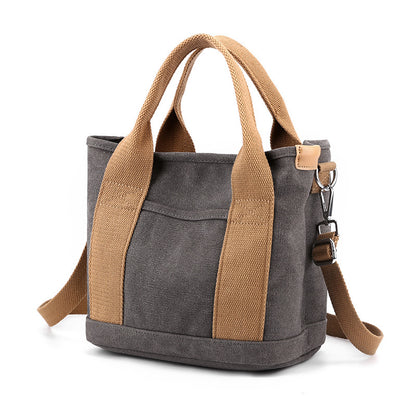 trendy all match simple fashion korean style large capacity commute leisure canvas bag