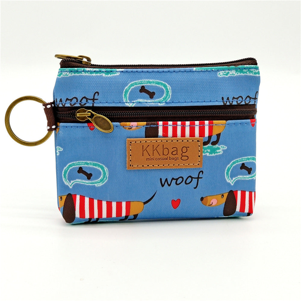 printed film cartoon change purse