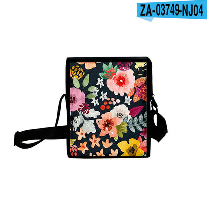 mori style 3d digital printing cartoon animation zipper oxford cloth bag