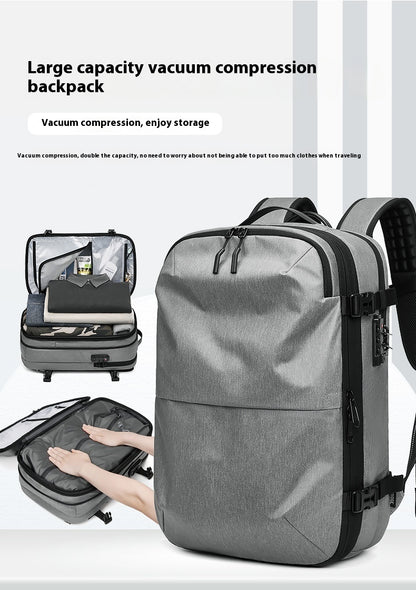 multifunctional travel vacuum compression backpack men