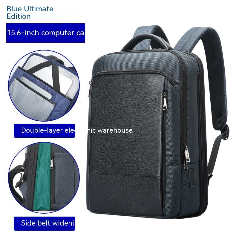 mens business multifunction usb backpack