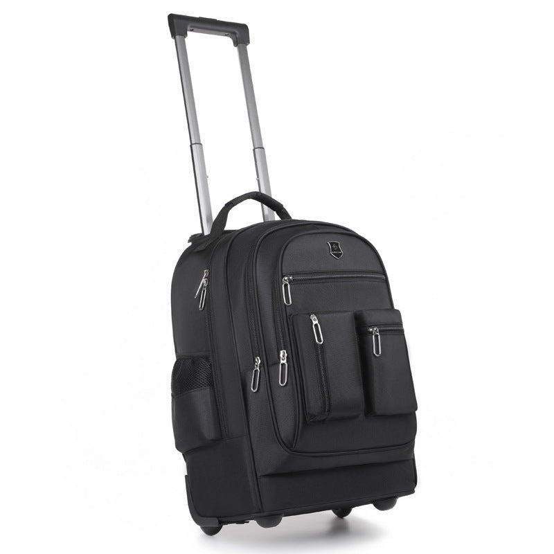 trolley backpack ultra light trolley bag large capacity single directional wheel