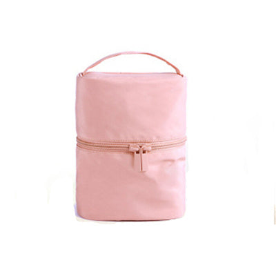 multifunctional portable travel cylinder cosmetic bag can be folded