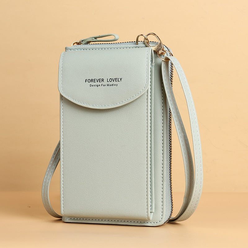 mobile phone crossbody bags clutch large capacity long wallet shoulder bag women