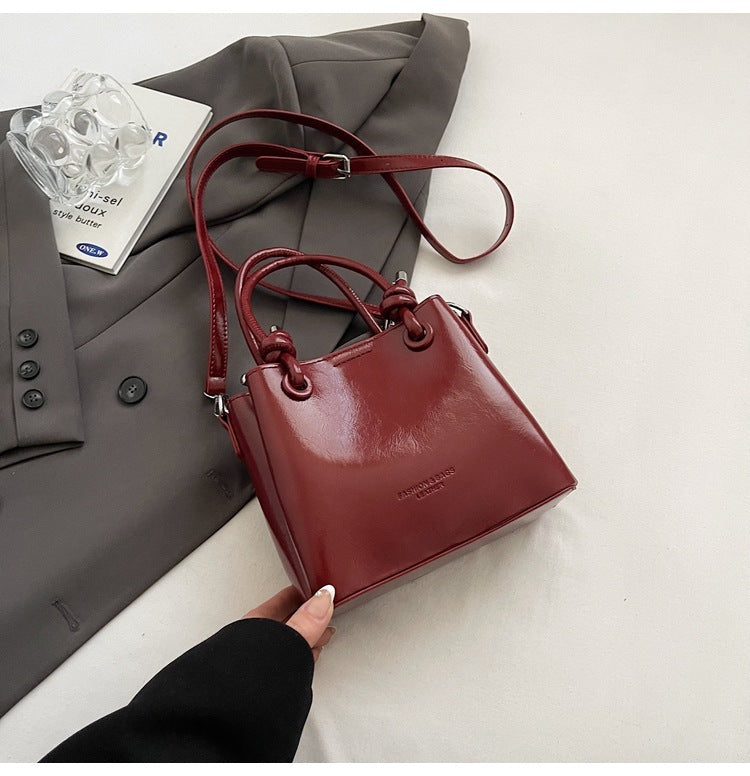 womens messenger bag fashion portable one shoulder bucket bag